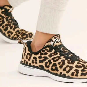 Nwot APL Iconic Pro Trainers Leopard Calf Hair Sneakers Propelium